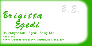 brigitta egedi business card
